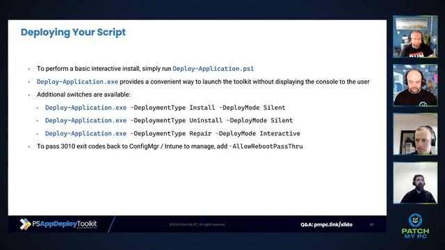 PSAppDeployToolkit 101 - Patch My PC Webinar смотреть онлайн