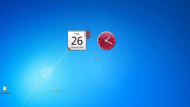 Aero X Pink Clock And Calendar Windows 7 Gadget смотреть онлайн
