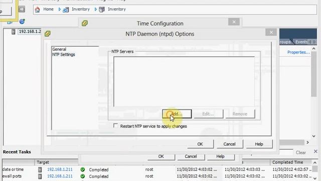 8 Set NTP setting on Esxi host смотреть онлайн