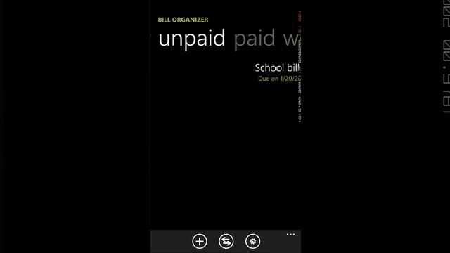 Windows Phone 7 - Bill Organizer смотреть онлайн