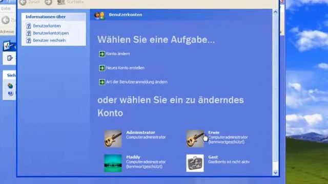 Windows XP Passwort ändern und/oder entfernen смотреть онлайн