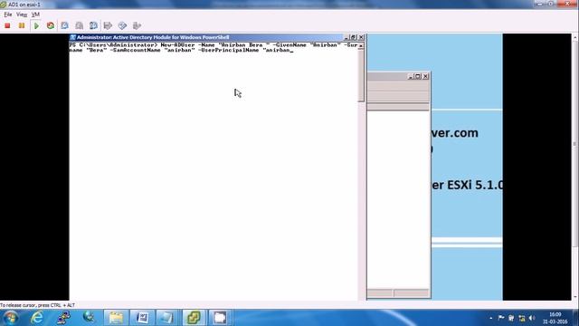 3. Create AD User using Powershell command server 2008 r2 смотреть онлайн