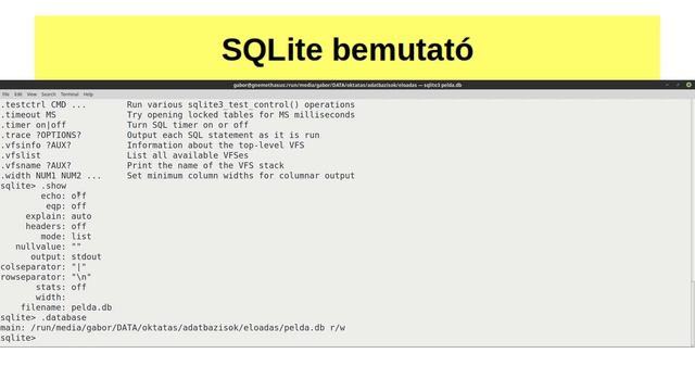 Az SQLite adatbázis-kezelő rendszer bemutatása смотреть онлайн