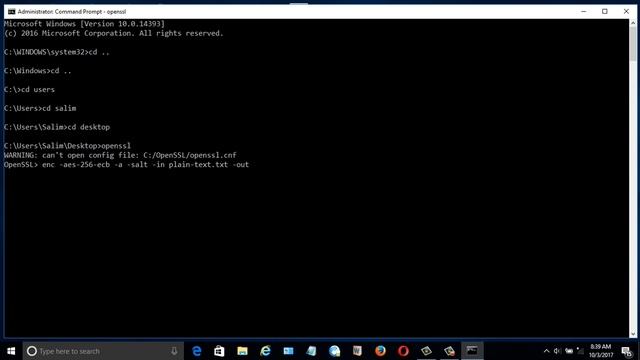 How to Encrypt and Decrypt using Openssl on windows смотреть онлайн