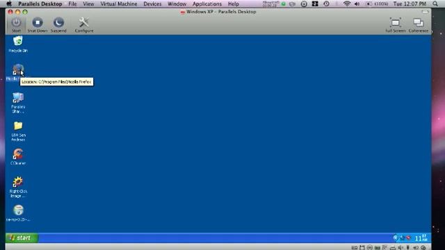 Windows XP on my Mac Via Parallels 4.0 смотреть онлайн