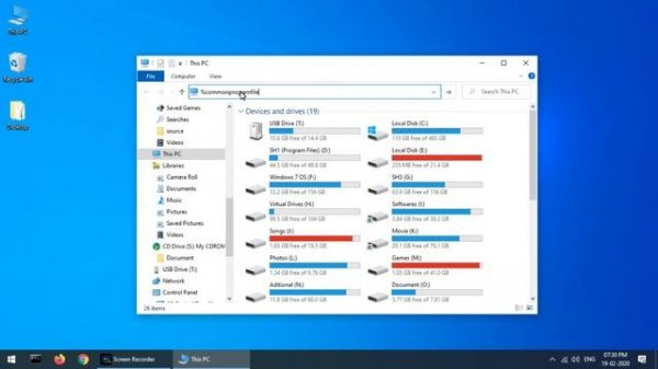 %commonprogramfiles% environment variable in windows operating system