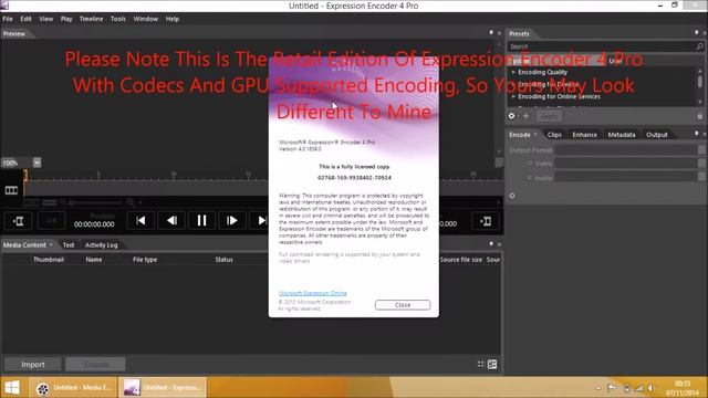 Expression Encoder 4 "Sandboxed" Error FIX Windows 7 / 8 /8.1 смотреть онлайн