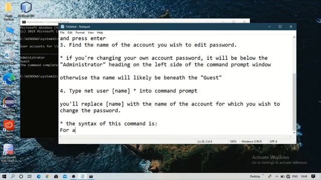 How to change user password using command prompt | windows 10 смотреть онлайн