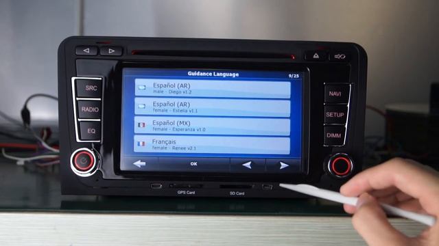 GPS navigation operation video for Audi A3 car DVD gps navigation system смотреть онлайн