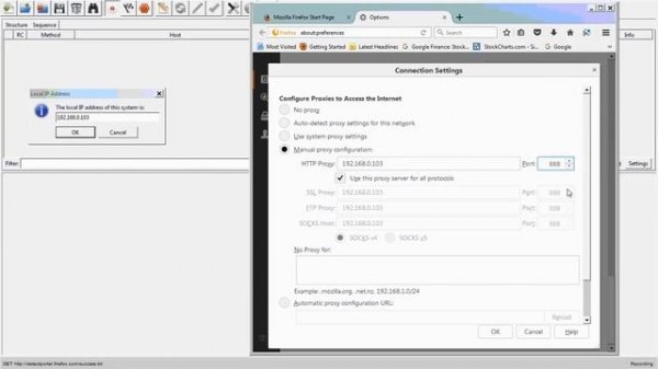 How to use Charles proxy for FireFox in Windows
