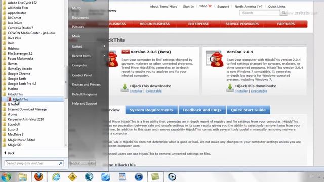 افحص جهازك بإستخدام برنامج hijackthis смотреть онлайн