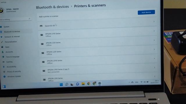 Solusi Scan Epson ES-50 tidak terkoneksi dengan windows 11, Wafid Channel смотреть онлайн
