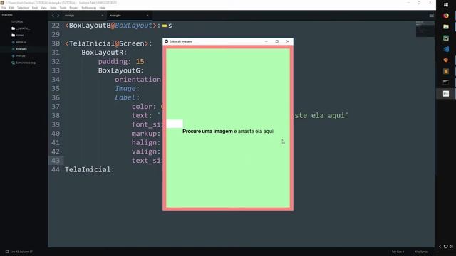 Python & Kivy - Mini Editor de Imagens (Parte 04) - Etapa 2 - Criando Telas Pt.1 - Tela Inicial смотреть онлайн