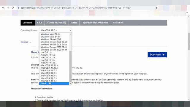 Epson EcoTank Pro ET 5850 Driver Download смотреть онлайн