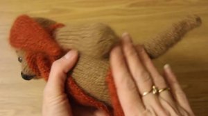 МК собака спицами. Описание вязания игрушки спицами. Puppy knitting pattern
