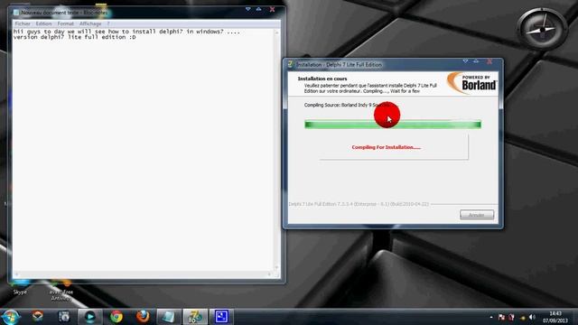 how to install delphi 7 in windows 7 by abderrahmane chinwi flv смотреть онлайн