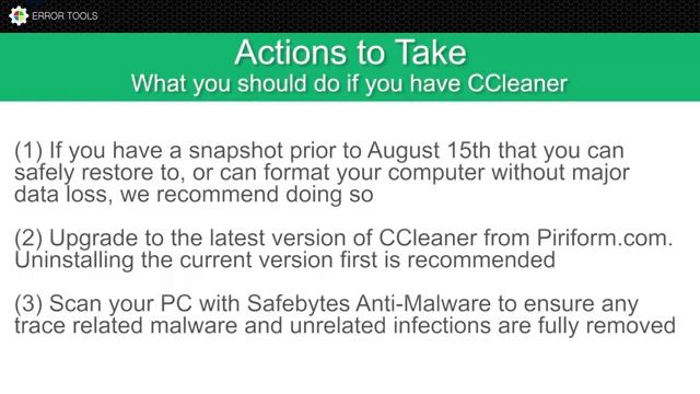 CCleaner Malware Compromised Software Version Demo (Remote Server Ping) смотреть онлайн