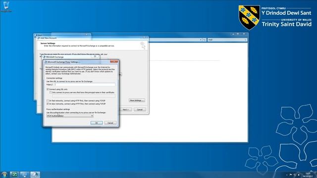 UWTSD - Staff | Windows 7 - Setting up your Outlook 2010 client to view your UWTSD email смотреть онлайн