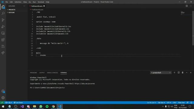 AULA 03 - INSTALANDO MASM32, PROGRAMAÇÃO ASSEMBLY (COMEÇO) E REGISTRADORES смотреть онлайн