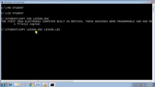 Microsoft DOS, How to Create File and Directory смотреть онлайн