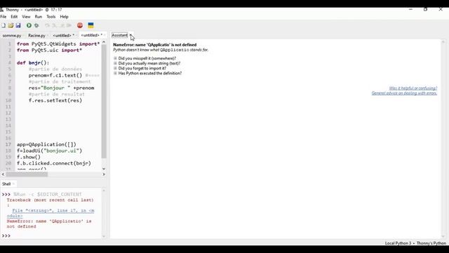 Enregistrement Séance 0 || Formation Qt Disigner [ Bac Math - Science - Tech ] смотреть онлайн