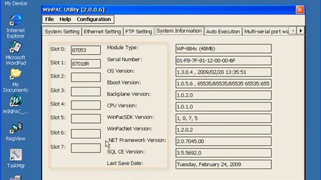 Use the WinPAC Utility for configuring the WinPAC-8000 смотреть онлайн