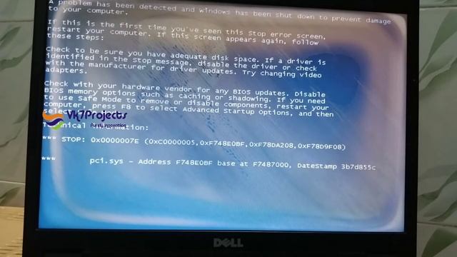 A Problem Has Been detected and windows has been shutdown prevent Damage to your Computer || Vk7pro смотреть онлайн