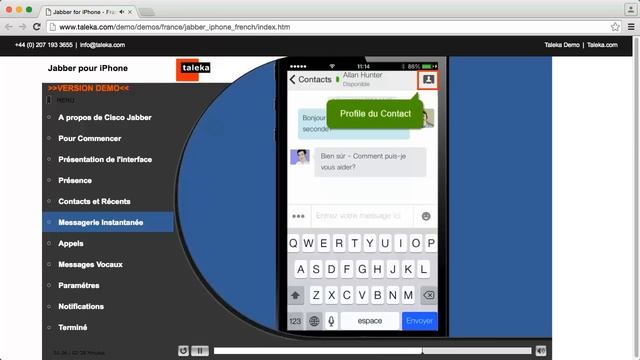 Cisco Jabber pour iPhone - Messagerie Instantannée - Français / French смотреть онлайн