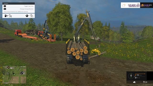 Farming Simulator 15 - ScorpionKing Tree Harvester PC Gameplay 1080p 60fps смотреть онлайн