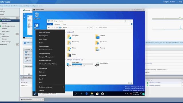 How to extend C with OS in VMware Esxi 6.7 (Thin Provisioned) смотреть онлайн