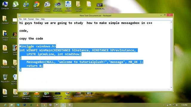 how to make messagebox in c++ tutorialplush com смотреть онлайн