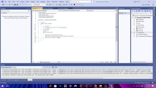 How To Create Transparent RichTextBox With Rounded Panel Using C# WinForms Free Open Source Code смотреть онлайн