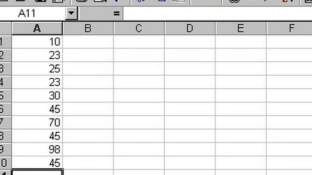 Microsoft Office Excel 2000 Average function смотреть онлайн