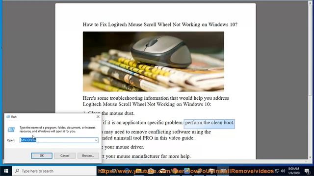 Fix Logitech Mouse Scroll Wheel Not Working on Windows 10 смотреть онлайн