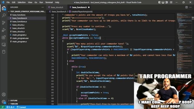 Writing a text-based strategy videogame in C! (Part 1) смотреть онлайн