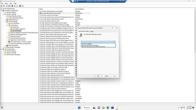 Block Microsoft Accounts in Windows смотреть онлайн