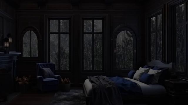 Relaxing with Soft Rain Sound in Forest - Rain Sound on Window for Sleeping, Focus on Work & Study смотреть онлайн