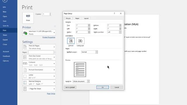 Tutorial: MLA Style Format In Word 2016