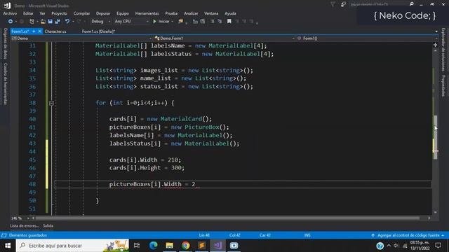 MaterialSkin Cards C# смотреть онлайн