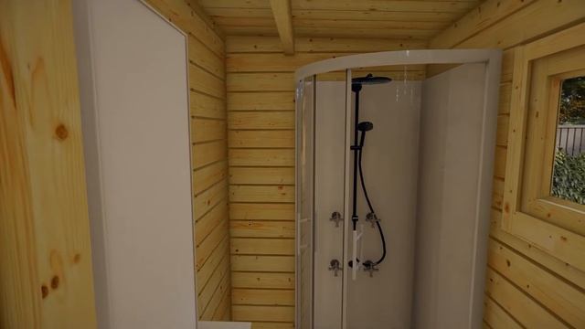 One bedroom timber cabin Stefan 3 смотреть онлайн