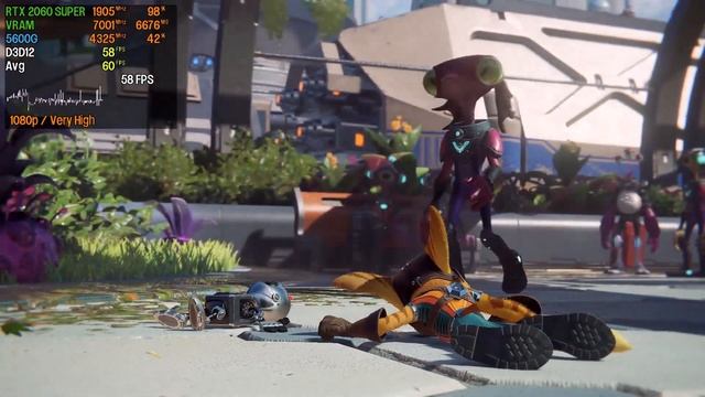 HDD + RTX 2060 SUPER + Ryzen5 5600G / Ratchet & Clank Rift Apart Gameplay смотреть онлайн