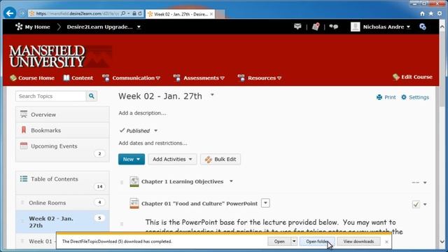 Downloading Files Stored in Desire2Learn 10.2 Using Internet Explorer 11 смотреть онлайн