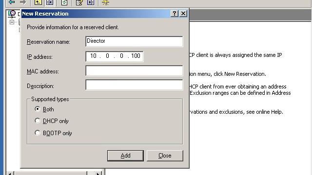 Specify DHCP Reservations in Windows Server 2003 смотреть онлайн
