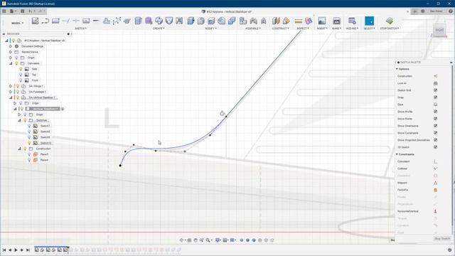 Fusion 360: #11 Airplane - Vertical Stabilizer смотреть онлайн