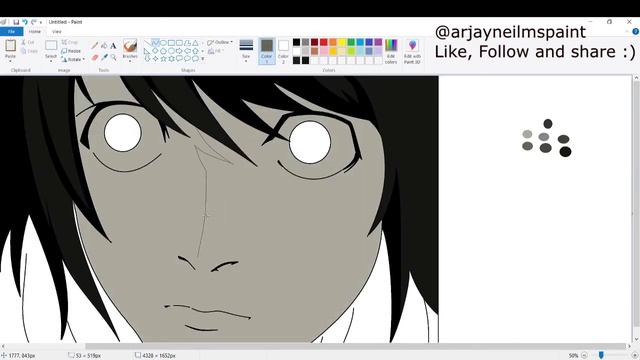 [MSPaint using mouse] Drawing L from Death Note on MSPaint using mouse смотреть онлайн