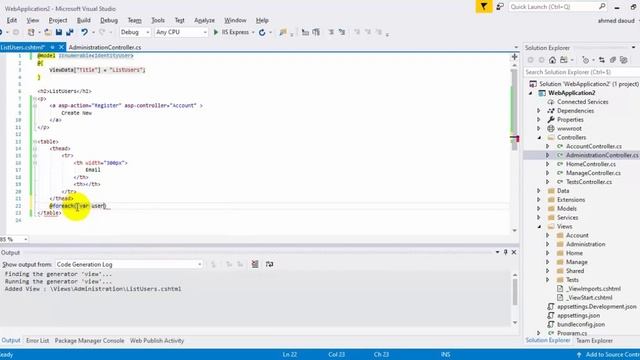 List all users from asp net core identity смотреть онлайн