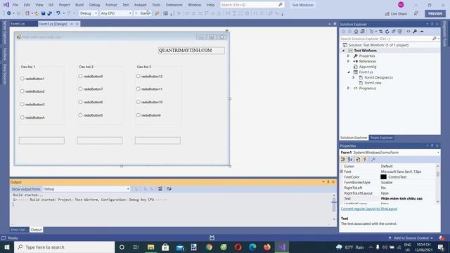 Lập trình C# winform - Bài 13: RadioButton смотреть онлайн