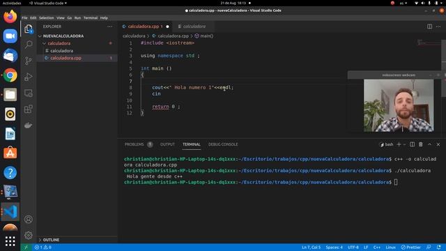 Primer programa en c++ , LA CALCULADORA . смотреть онлайн