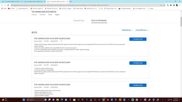 Check MEI driver is installed || Asus motherboard bios update | Asus Tuf z690 D4 + Intel I5 12600 смотреть онлайн