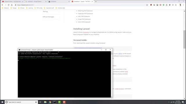 Laravel 5.7 from Scratch on Windows - Installing Laravel using Composer смотреть онлайн